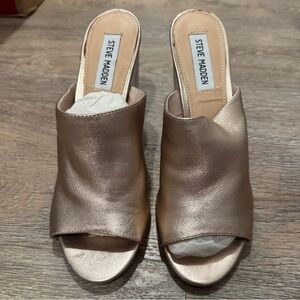 Steve Madden Rose Gold Mule Heel